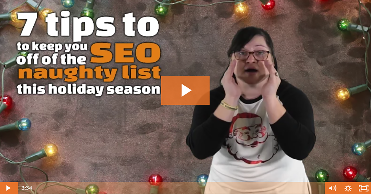 7 tips to keep you off of the SEO naughty list this holiday season