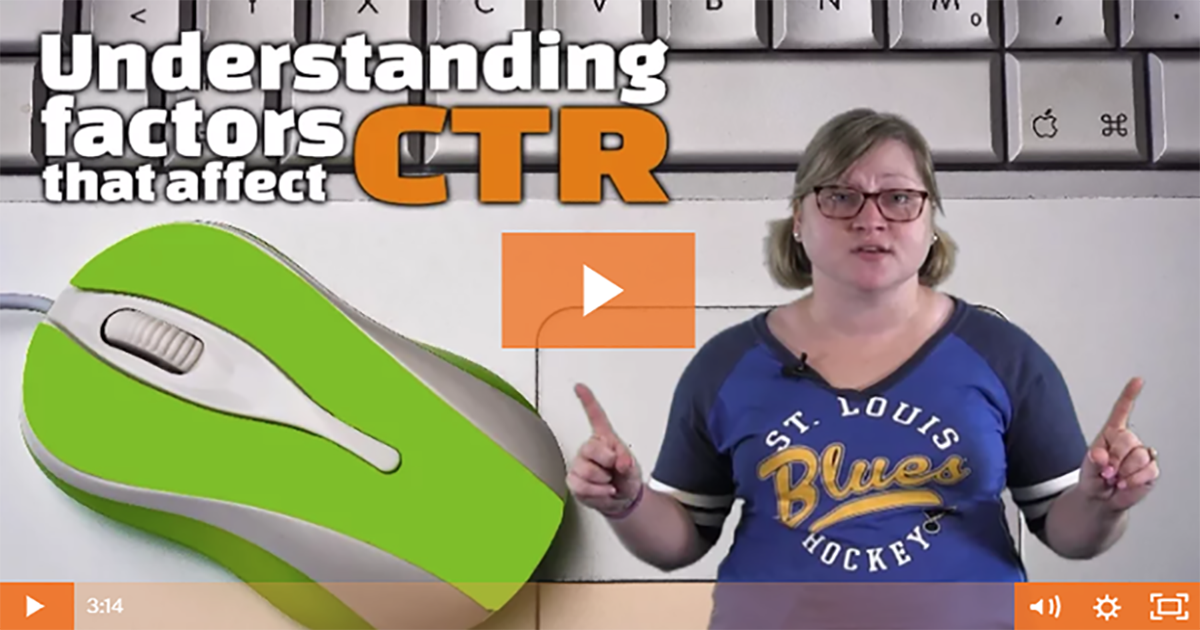 Understanding Factors that Affect Click Through Rate