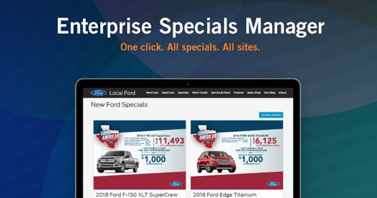 Feature Friday: DealerOn’s Enterprise Specials Manager!