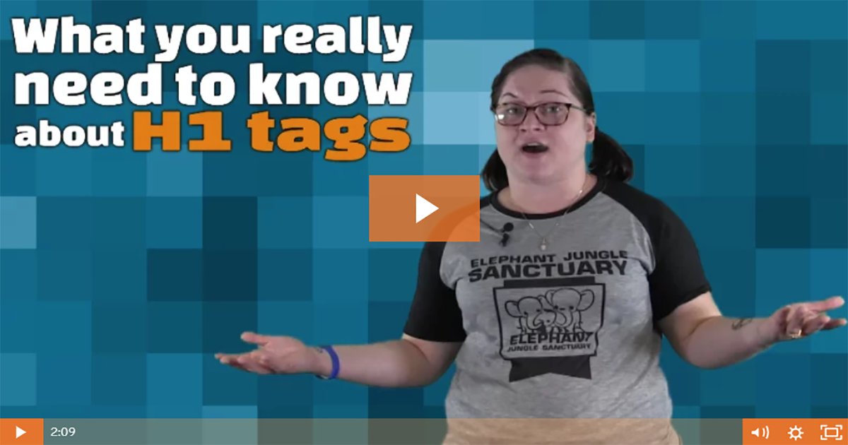What you really need to know about the H1 tag