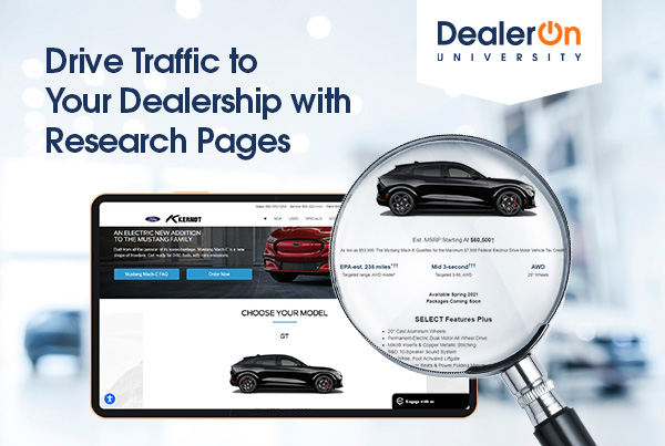 Drive Traffic To Your Dealership With Research Pages