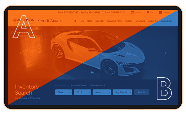 DealerOn A/B Split Testing