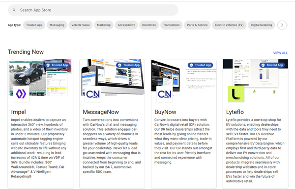 DealerOn App Store