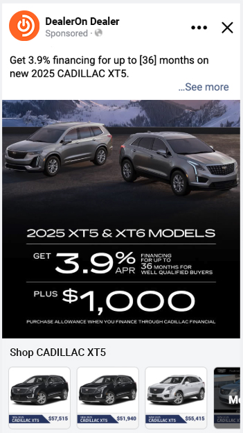 Social Ad - Cadillac Example