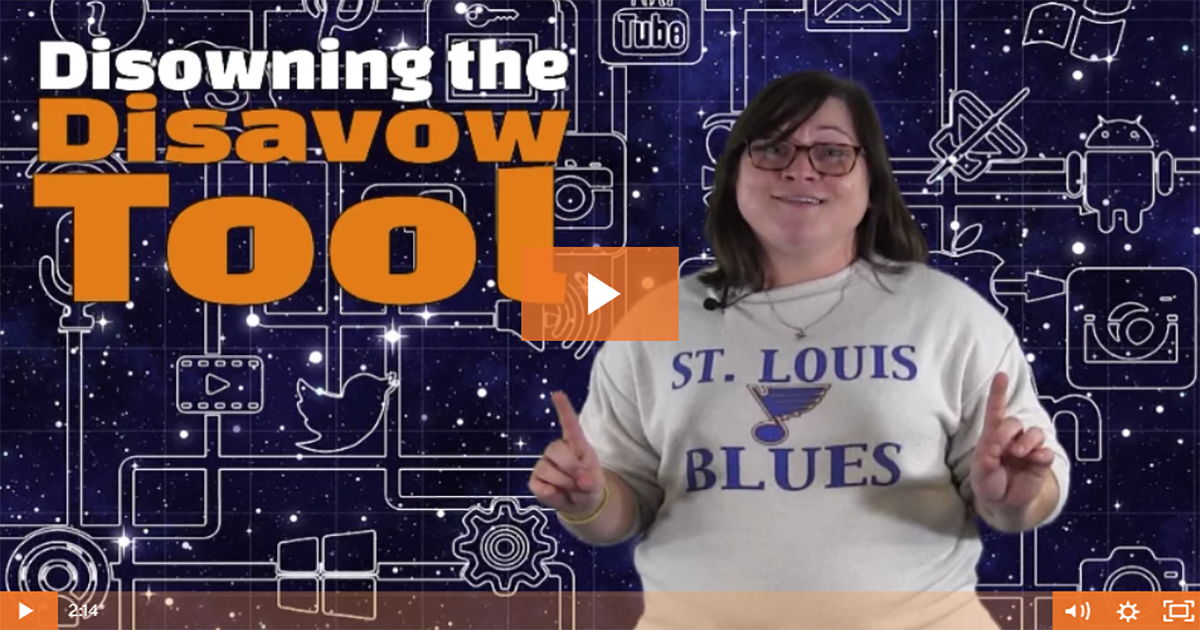 Disowning the Disavow Tool