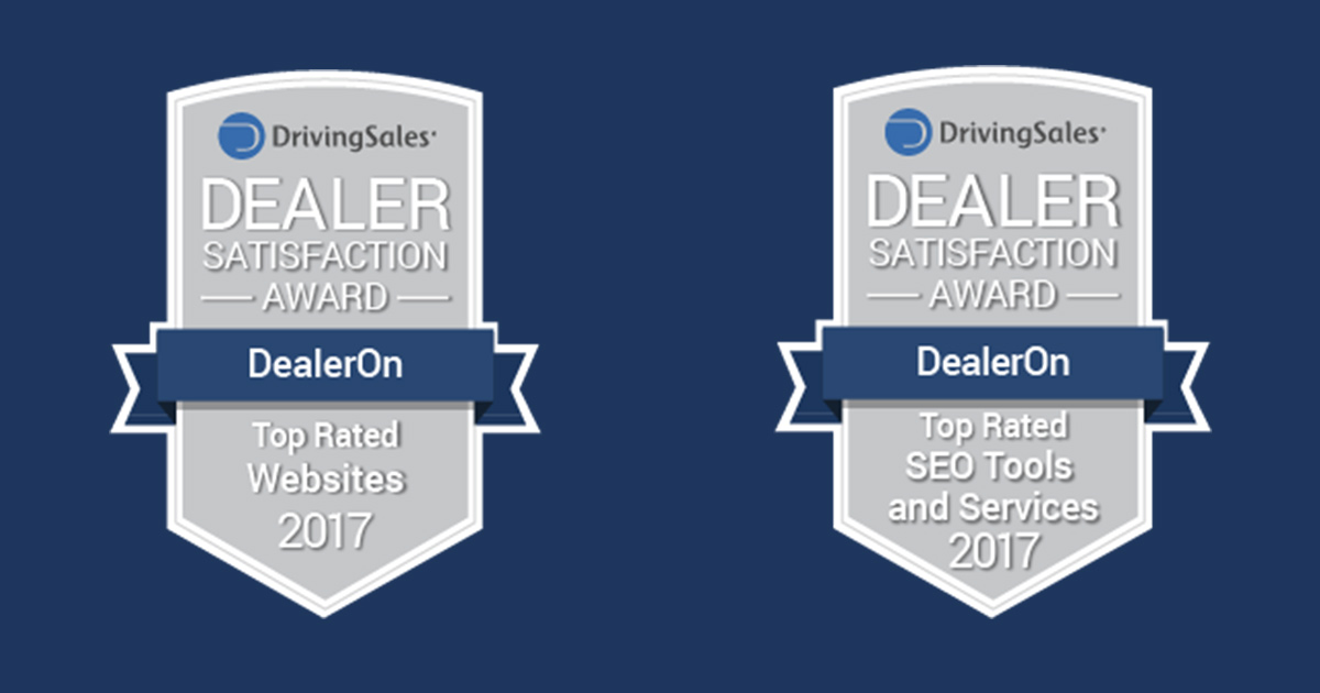 DealerOn Wins “Top Rated” Website and SEO Tools and Services in 2017 DrivingSales Dealer Satisfaction Awards