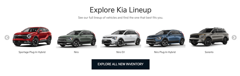 Kia Model Bar