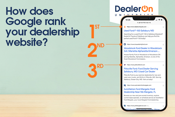 How Does Google Rank Your Dealership Website?