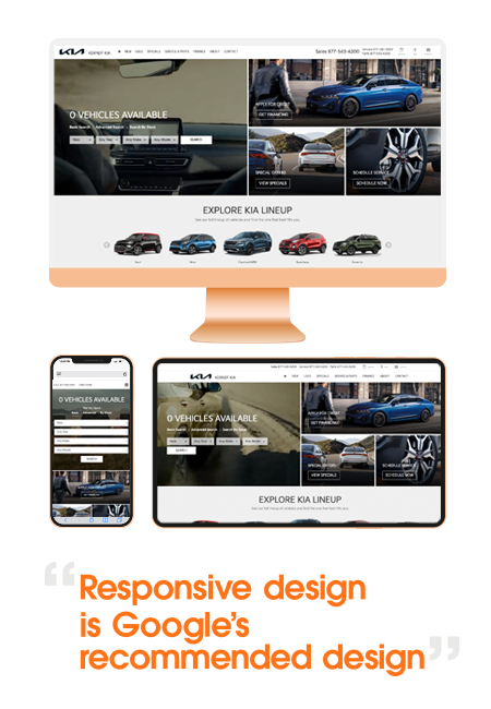 Kia DealerOn Digital Program Responsive Design