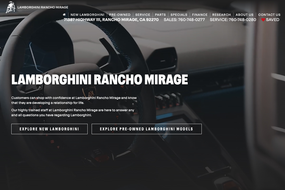Lamborghini Rancho Mirage