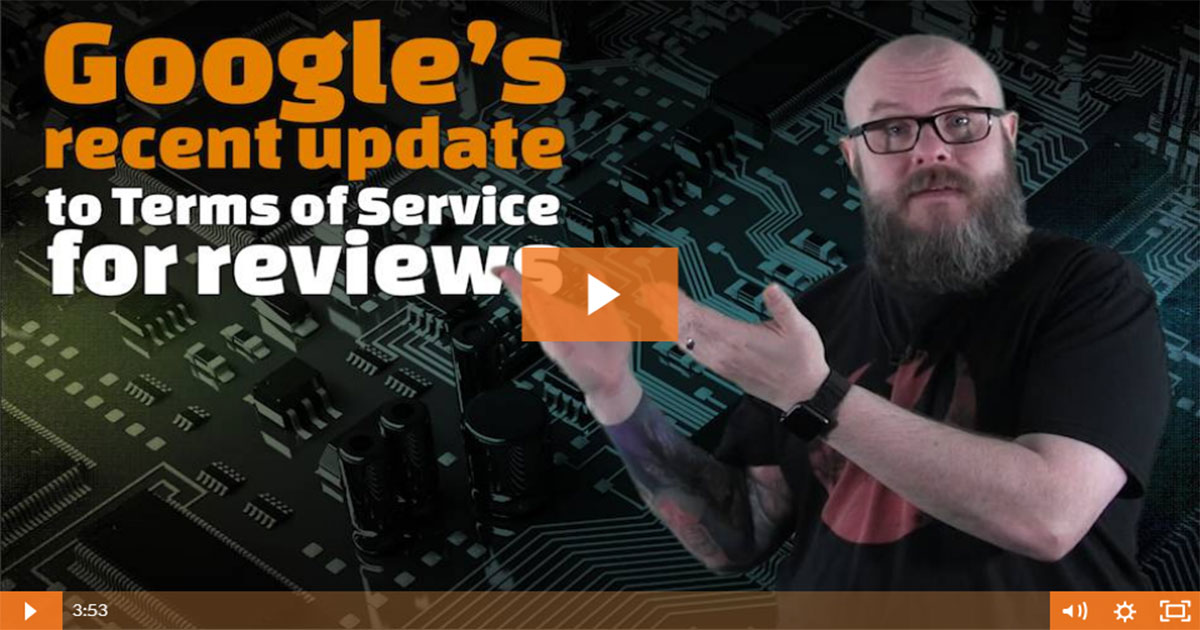 Google updated the rules about online reviews