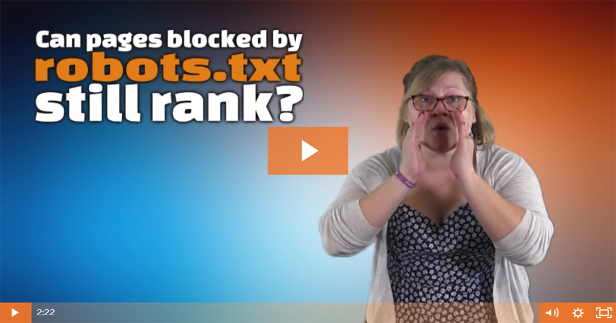 Can pages blocked by robots.txt still rank?