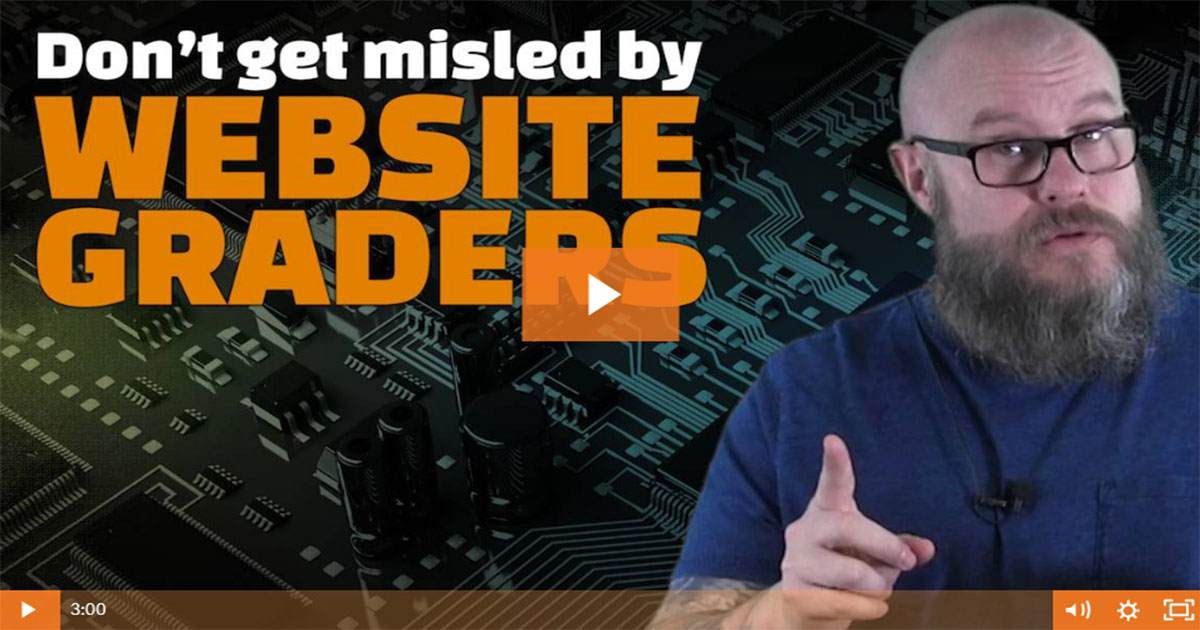A warning about website graders