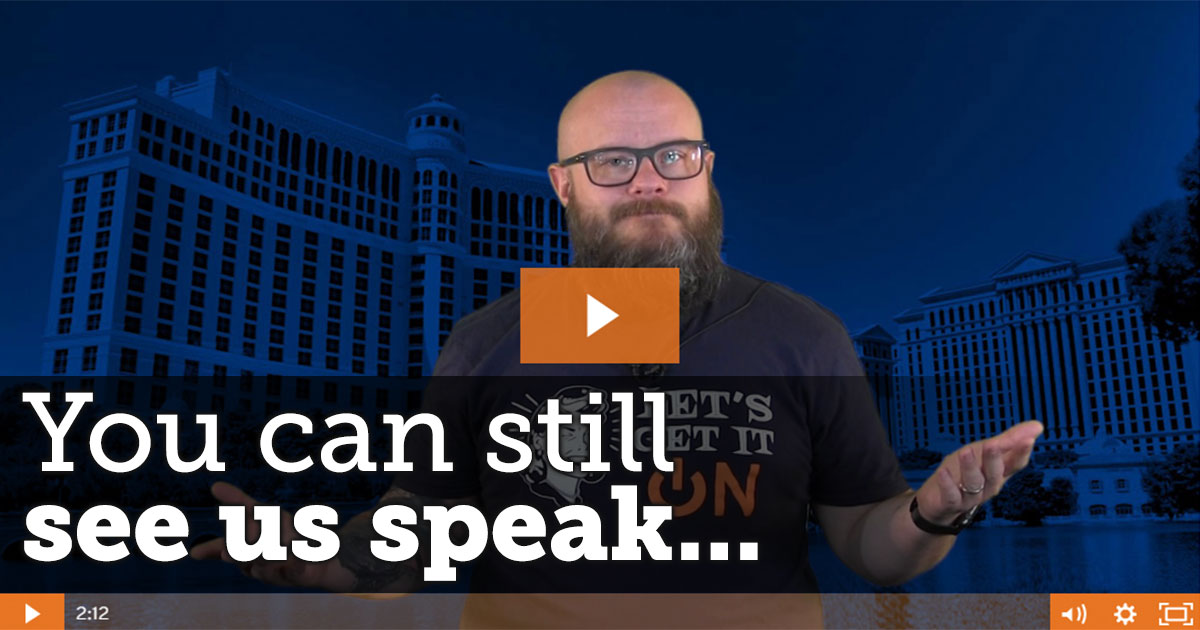You can still learn from our speakers…